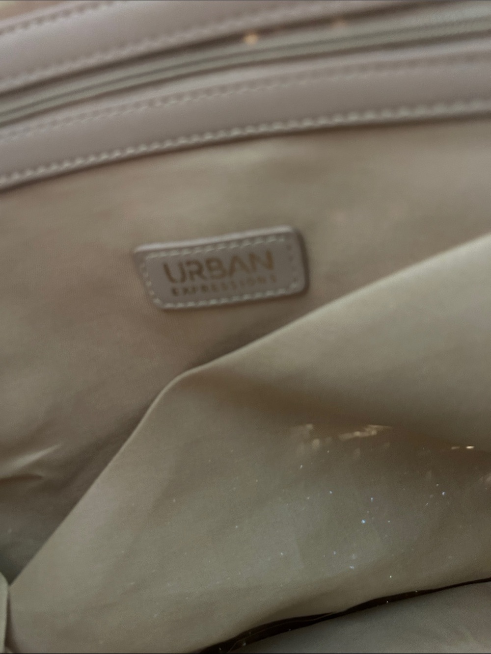 Urban Expressions Natural Straw Tote with Pearl 'STAY SALTY' Lettering - Picture 4 of 5